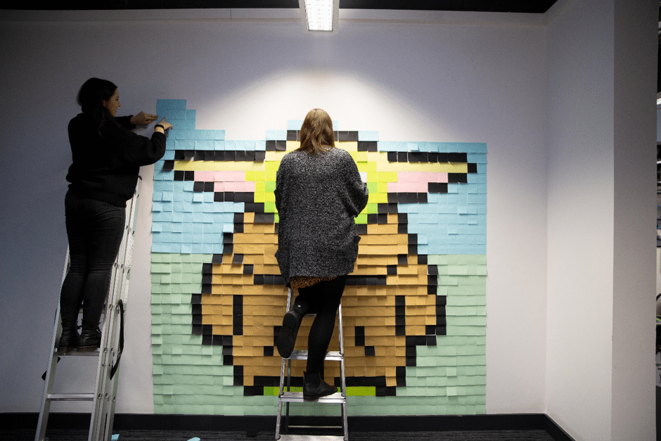 Bringing baby yoda to life: our post-it note tribute