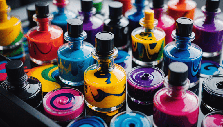 Vibrant ink world illustrating brand compatibility challenges