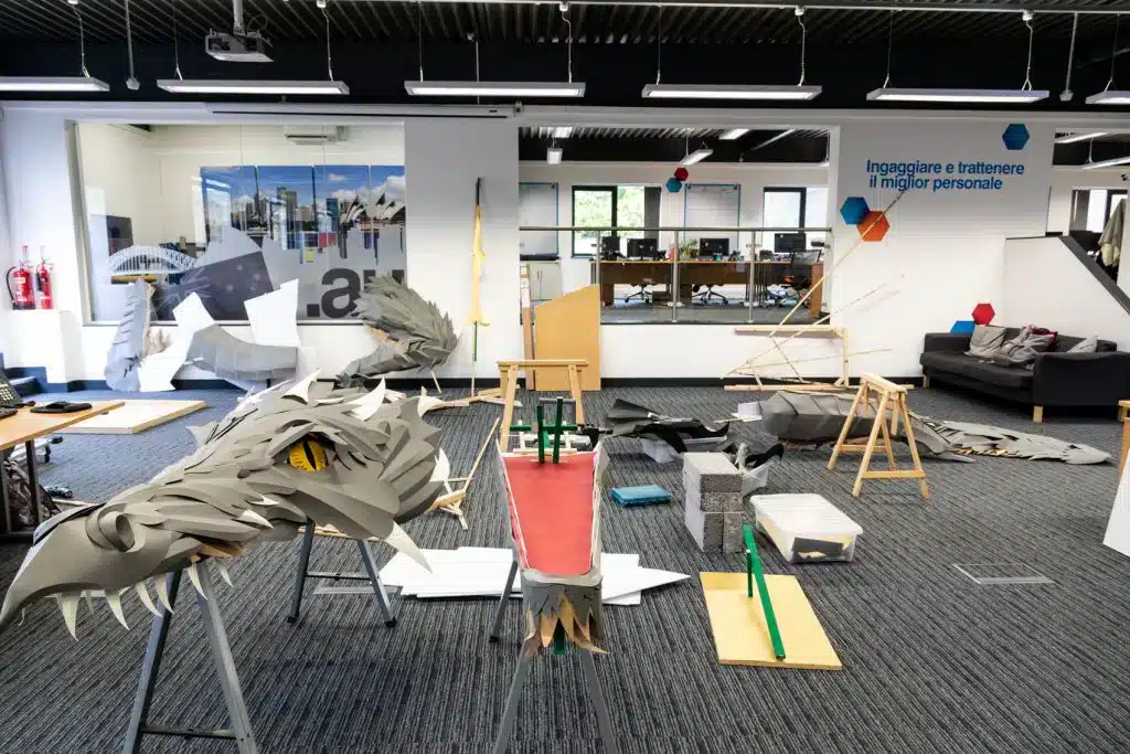 Making a Paper Office Dragon whole build in office 1024x683.jpg