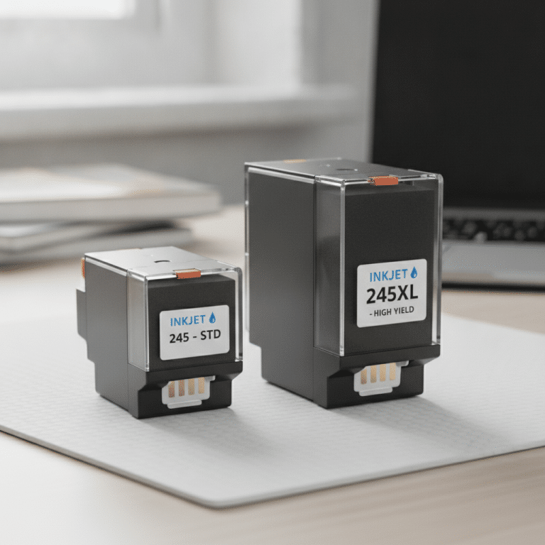 Standard versus XL ink cartridges sidebyside comparison Image